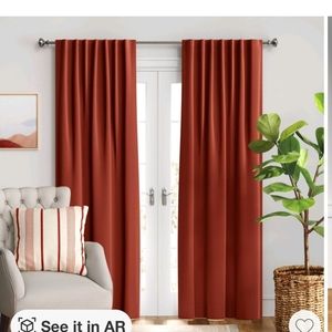 Threshold copper Matte velvet blackout 50 x 84 curtain panel